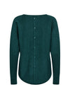 SOYA CONCEPT GREEN SWEATER WITH BACK BUTTONS
