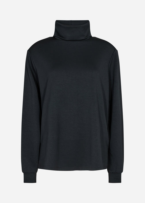 SOYA CONCEPT BLACK COWL NECK LOUNGE SWEATER