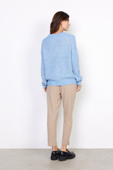SOYA CONCEPT SWEATER- BRIGHT BLUE AND WHITE