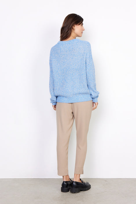 SOYA CONCEPT SWEATER- BRIGHT BLUE AND WHITE
