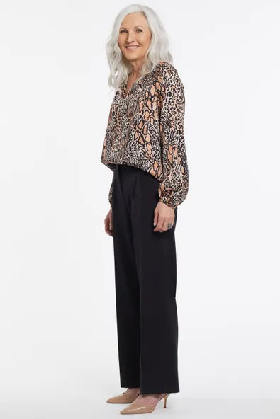 TRIBAL BLACK TROUSER PANT WITH POCKETS